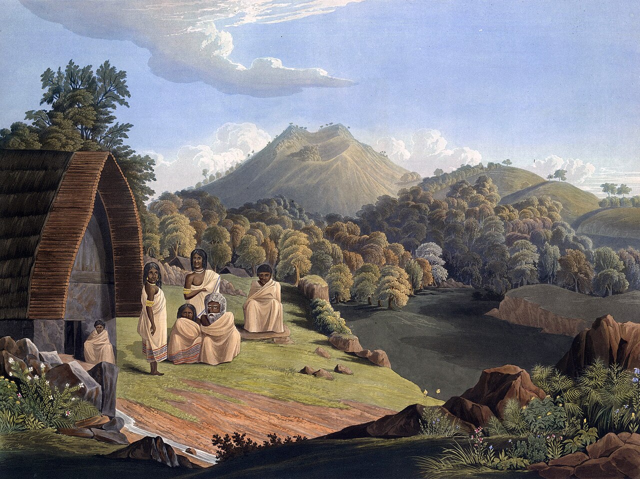 An early depiction of a Toda settlement, 1837