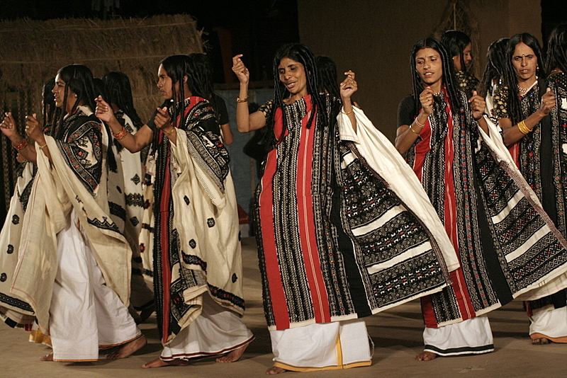 Toda dancers of the Nilgiri hills