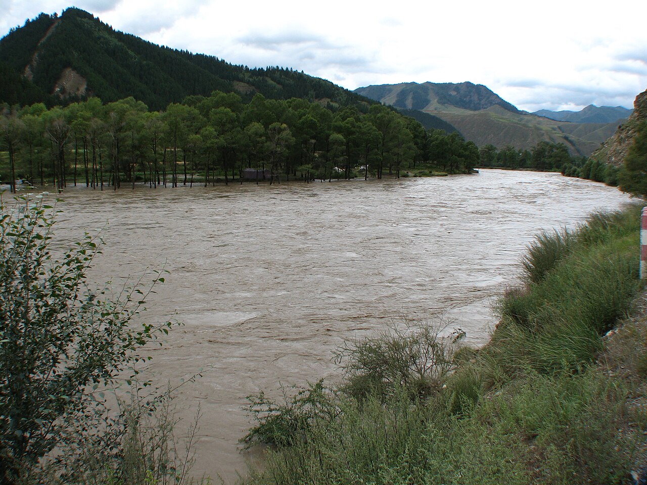 The Datong river in the Tu homeland