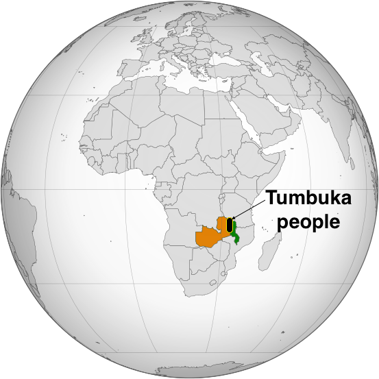 Tumbuka men and women; ChiTumbuka is a major language of northern Malawi.