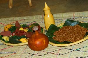 A Rwandan dish; milk and dairy were long prized by the cattle-keeping Tutsi.