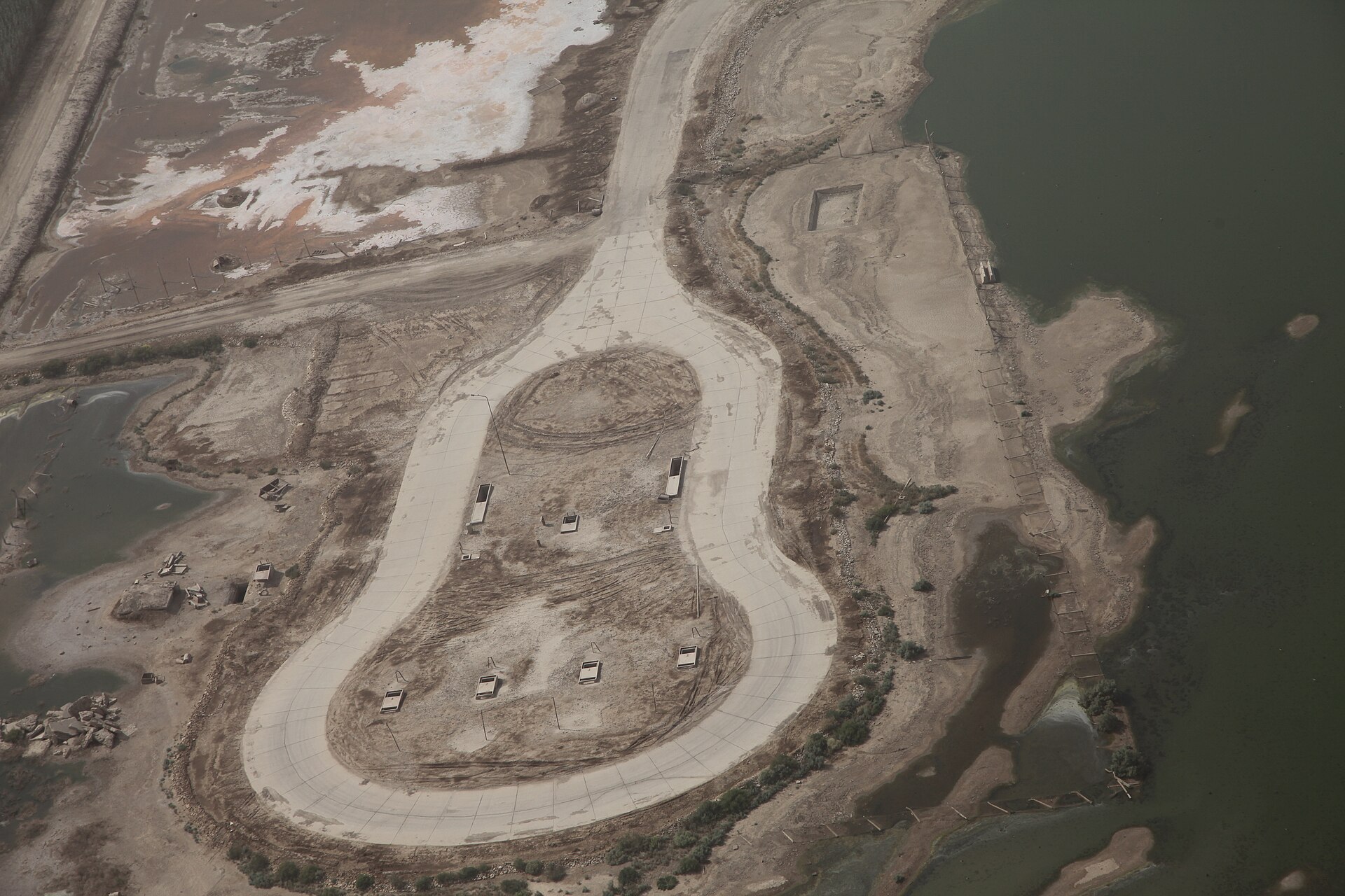 The excavated mud-brick houses of ancient Ur.