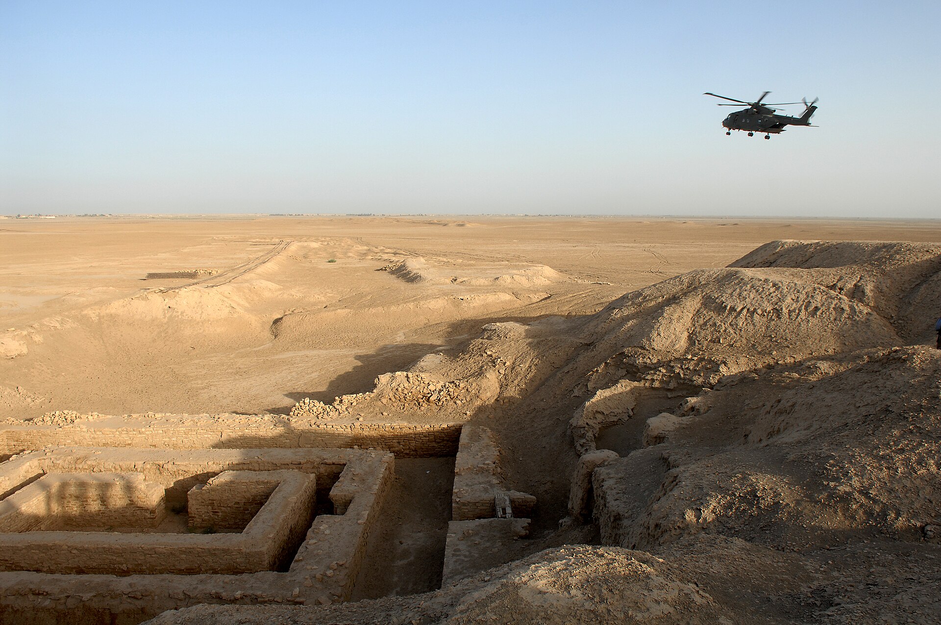 The ruins of Uruk, one of the world's first cities, in southern Iraq.