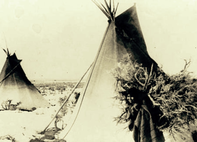 A Pahvant Ute at Kanosh, Utah, in 1883.