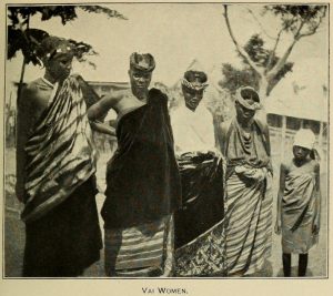 A Vai woman in an early photograph; the Vai are famous for inventing their own script.
