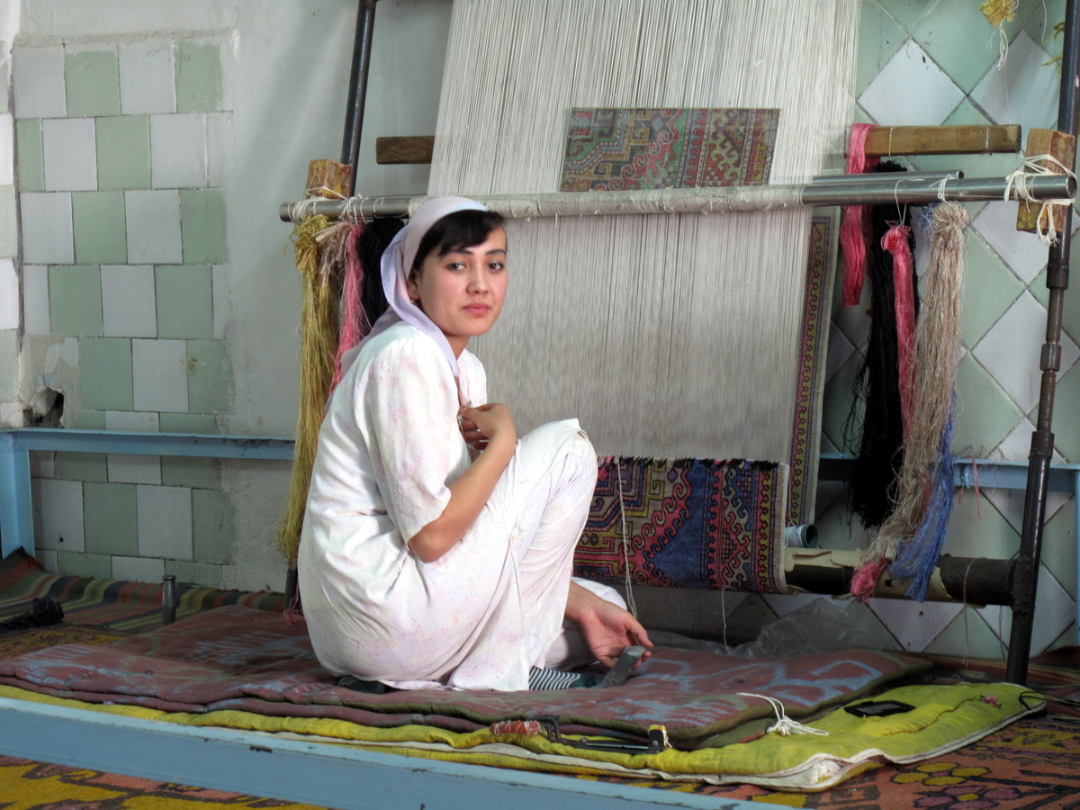 Weaving silk in Vietnam