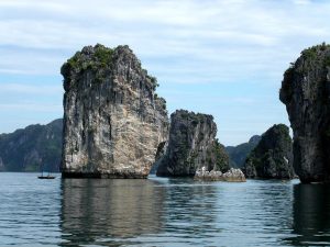 The limestone islands of Ha Long Bay, an emblem of Vietnam