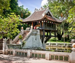 The One Pillar Pagoda in Hanoi, a landmark of Vietnamese Buddhism