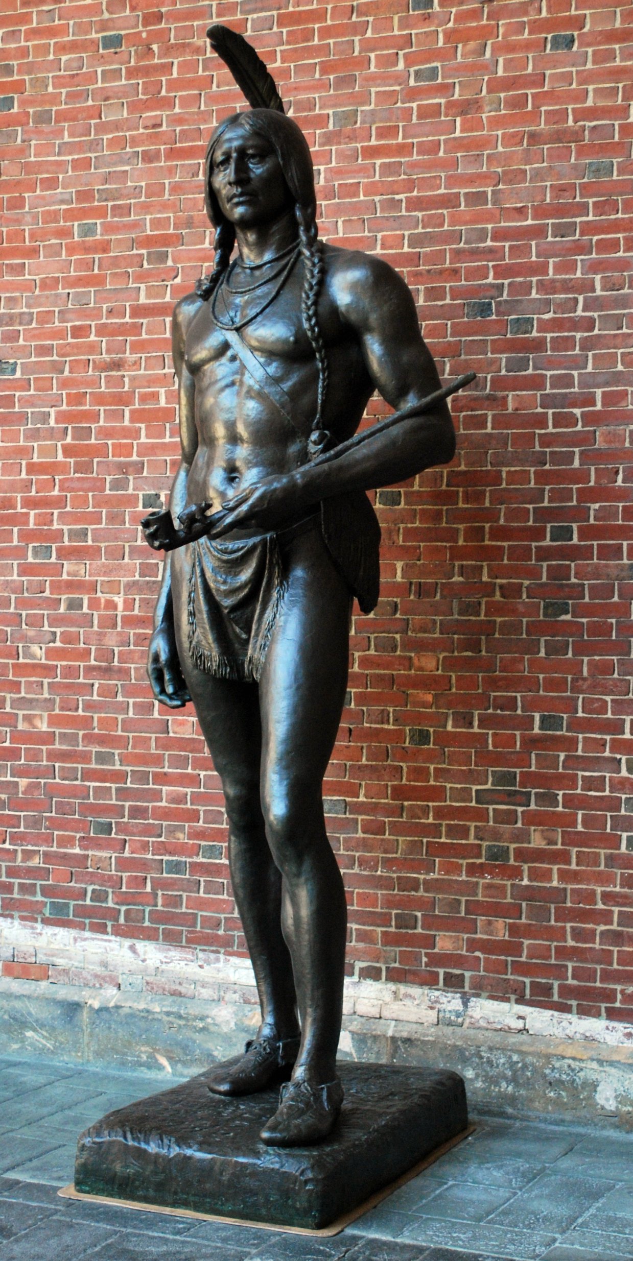 Massasoit, the great sachem who greeted the Pilgrims at Plymouth.