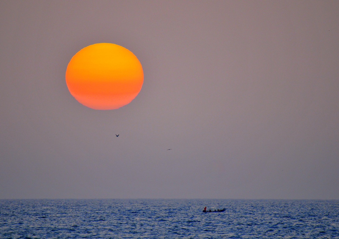 Fishermen at Sunset