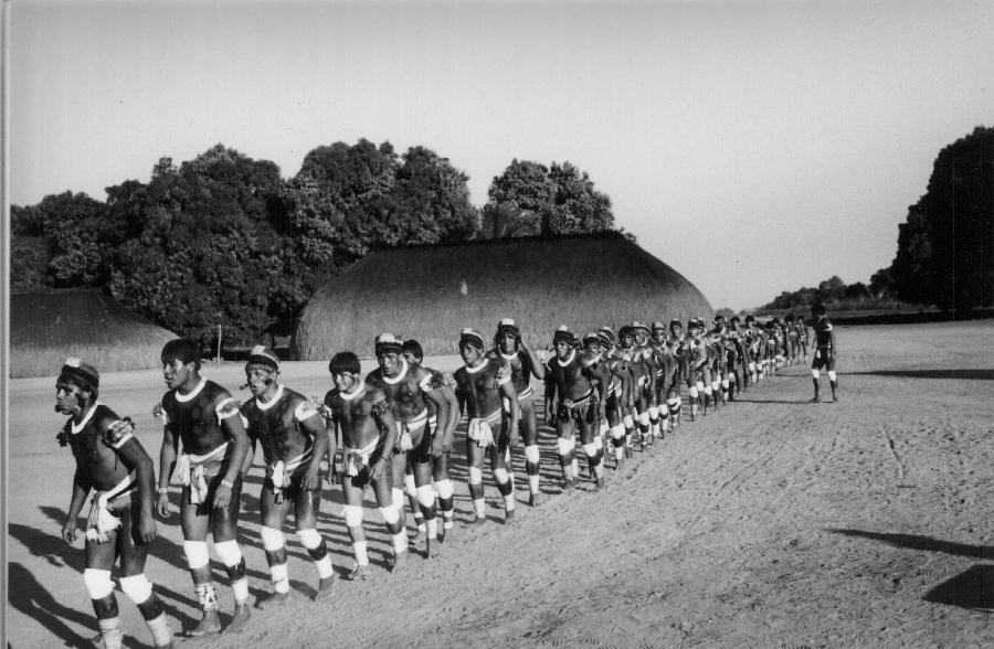 A mourning ceremony of the peoples of central Brazil.