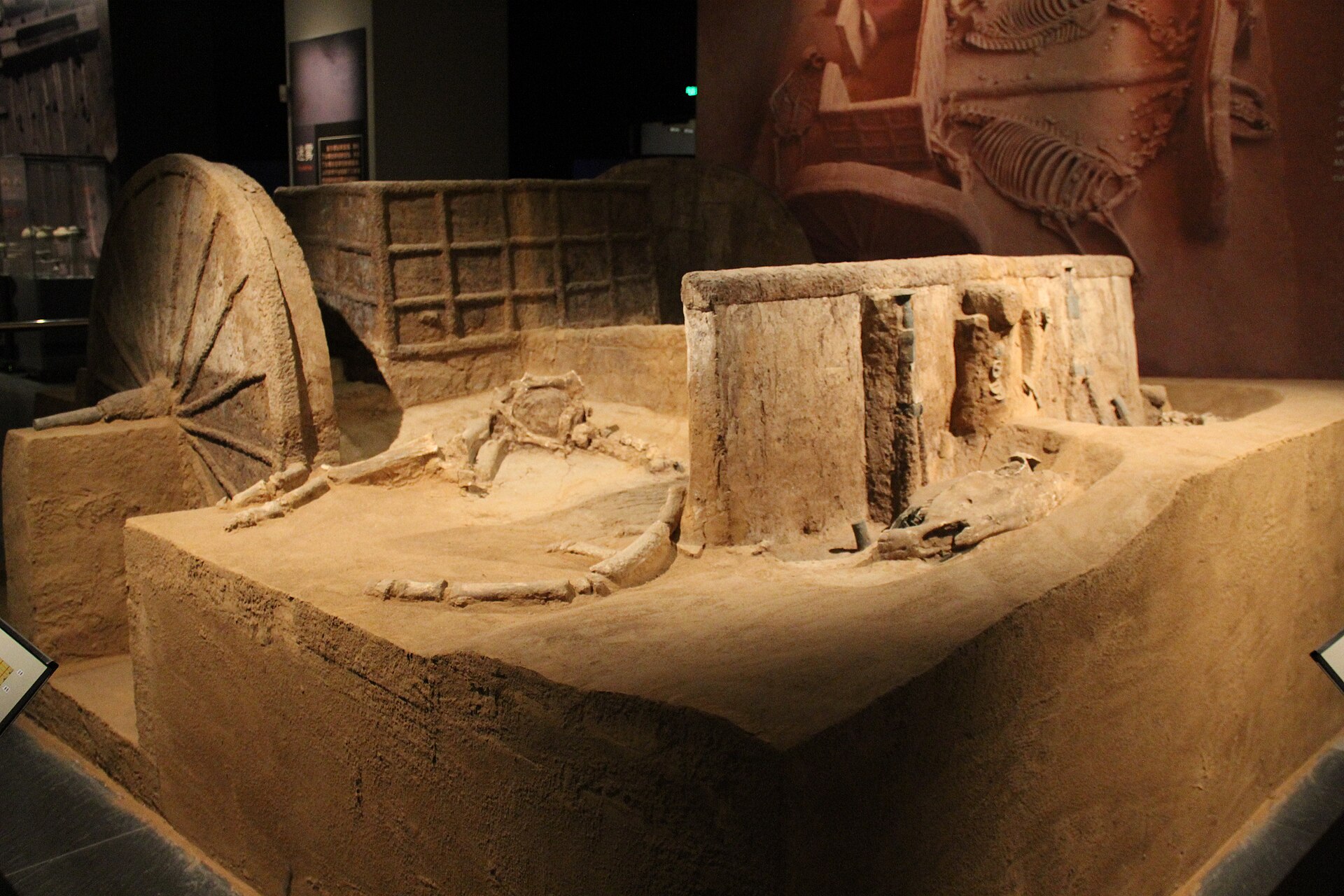 The museum and grounds of the Yinxu site at Anyang, China.