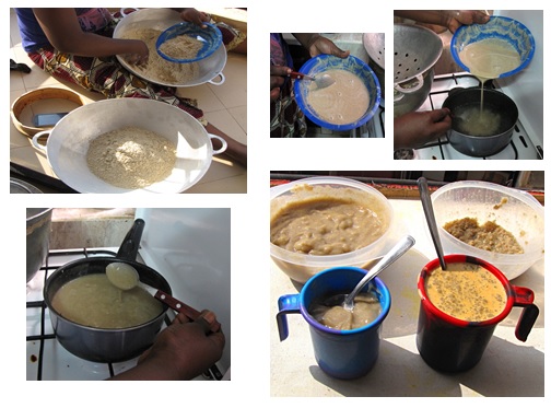Millet-flour porridge, a staple of the Sahel and of the Zaghawa.