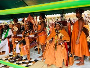 An Azande king and queen; the Zande were ruled by kings of the Avongara line.