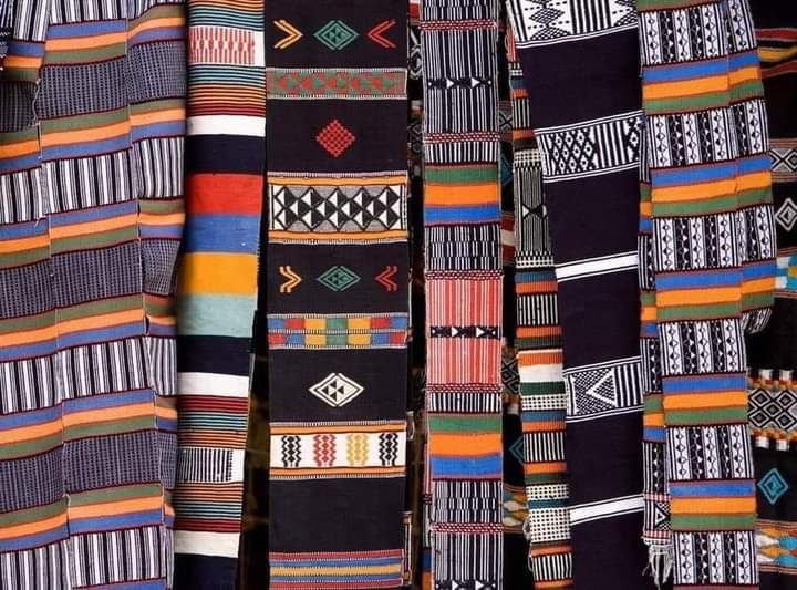 Striped Zarma cloth; the Zarma are close kin to the Songhai of the Niger.
