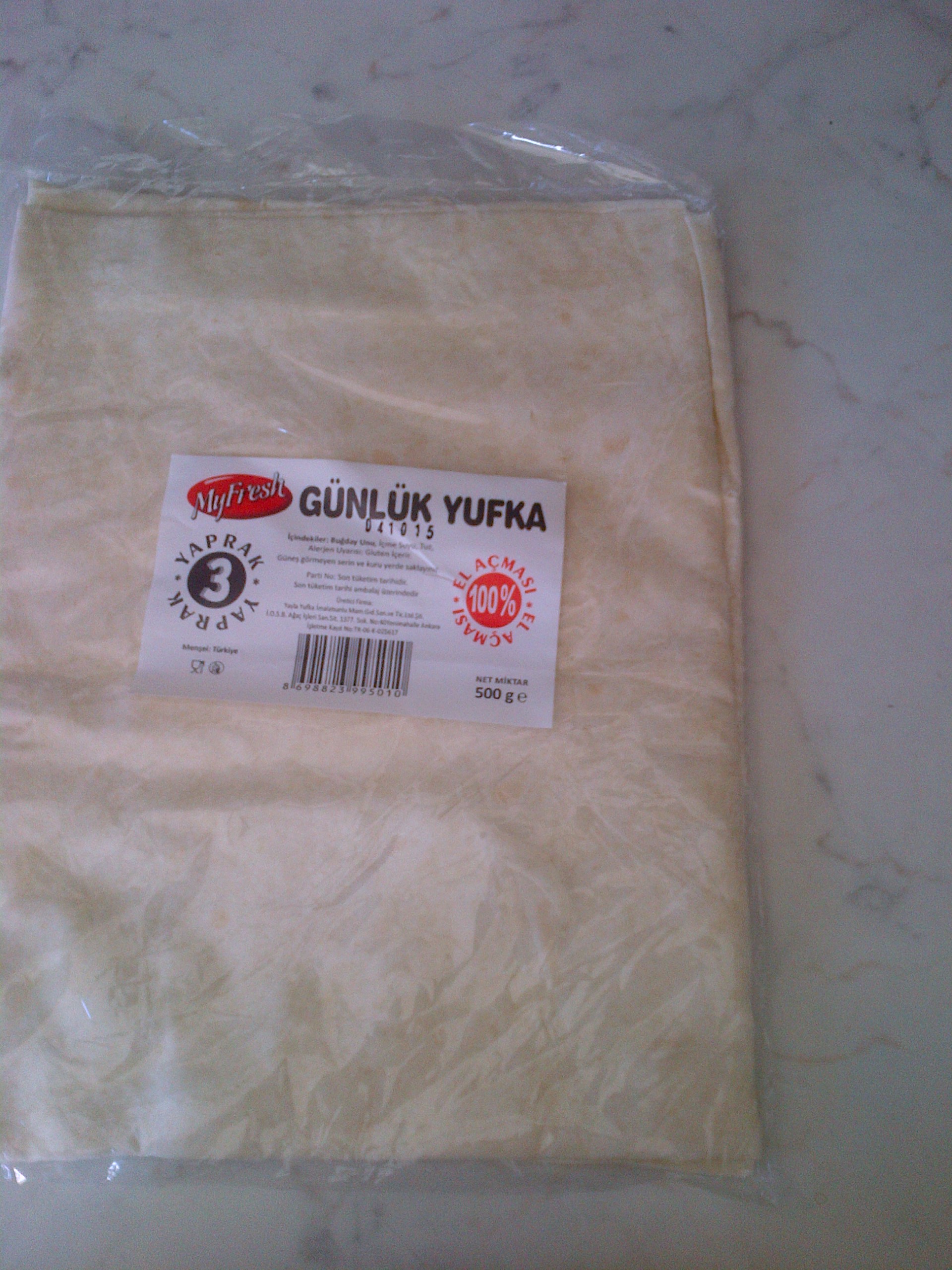 Yufka, the thin flatbread of the eastern Anatolian table.