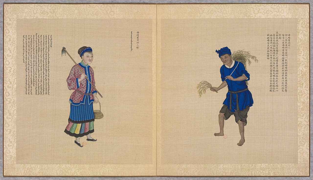 A historical illustration of the Bouyei (Zhong) people