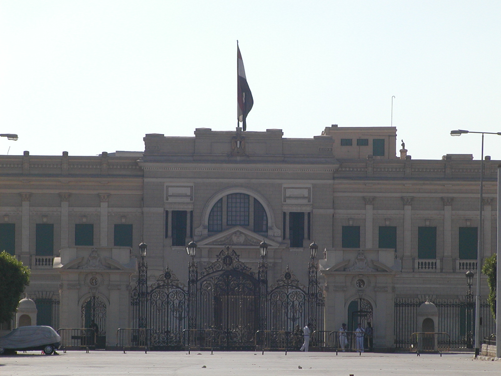 The European-style architecture of the palace