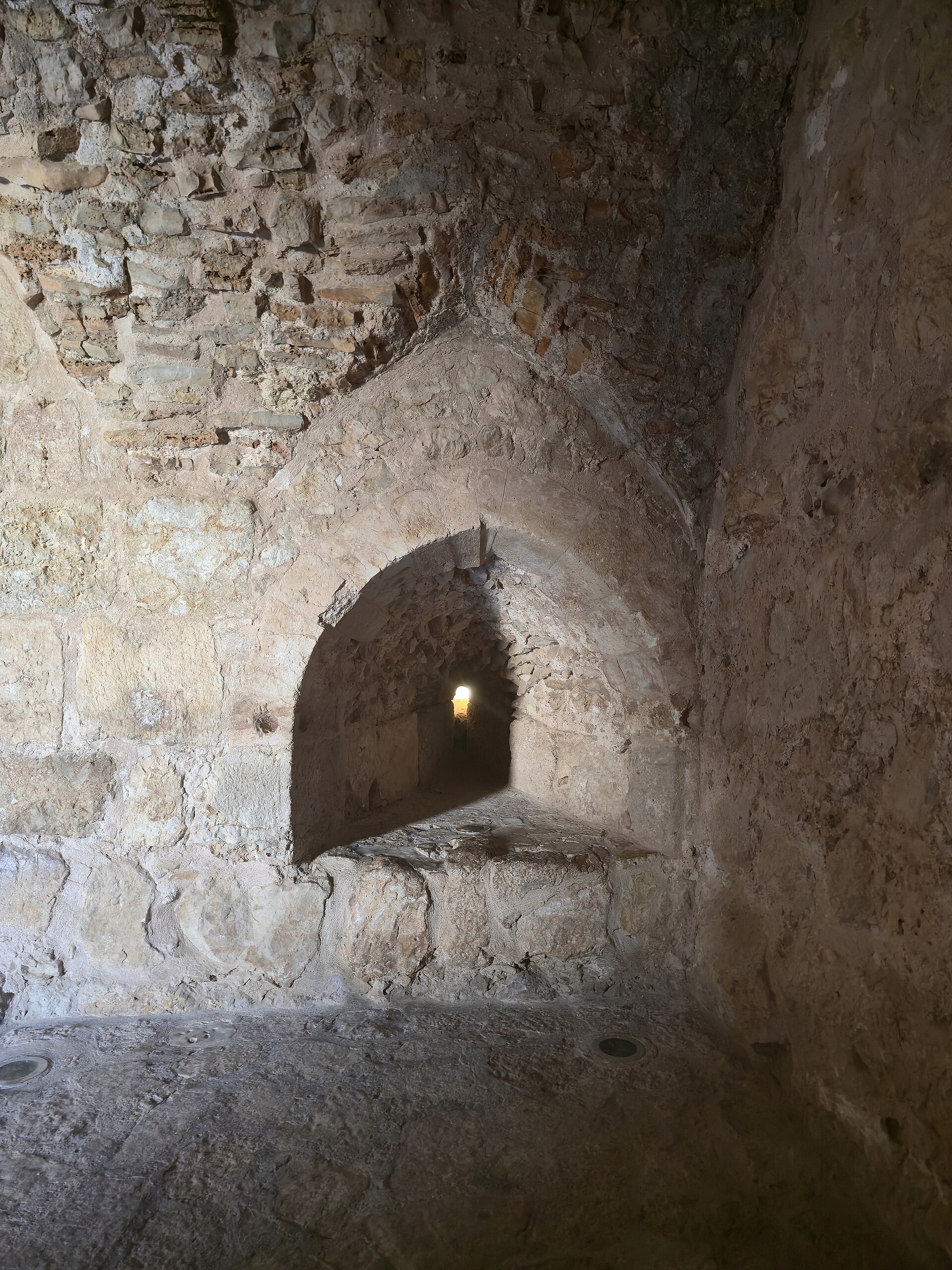 After the Mongol destruction of 1260, the Mamluk sultan Baybars restored the castle and cleared its moat.