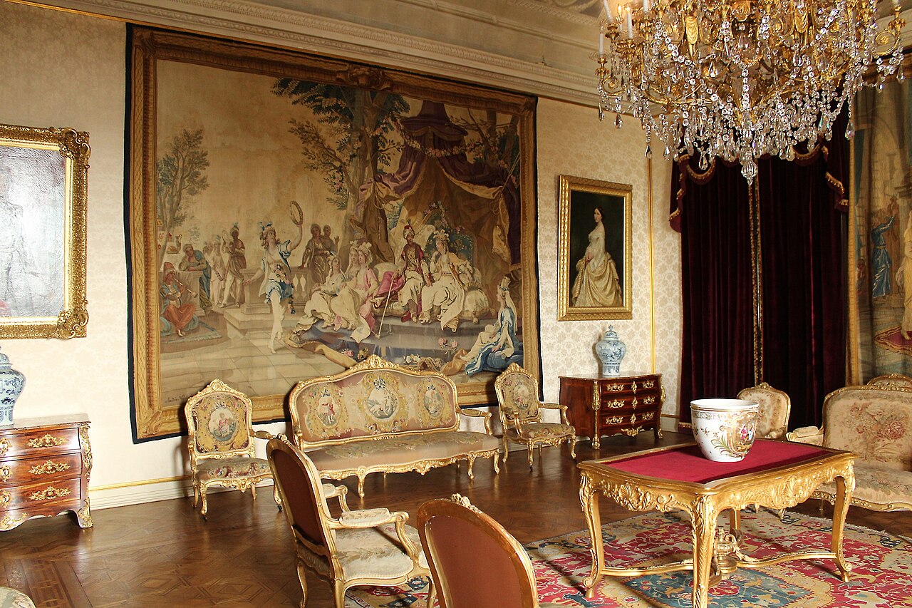 One of the opulent nineteenth-century apartments.