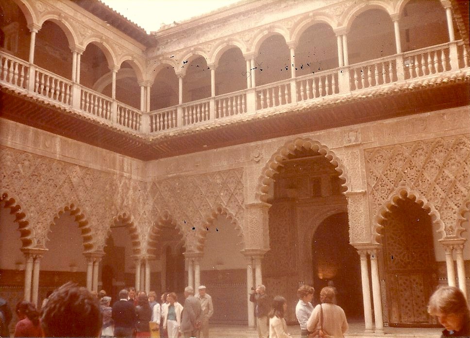 A central courtyard of the Alcazar