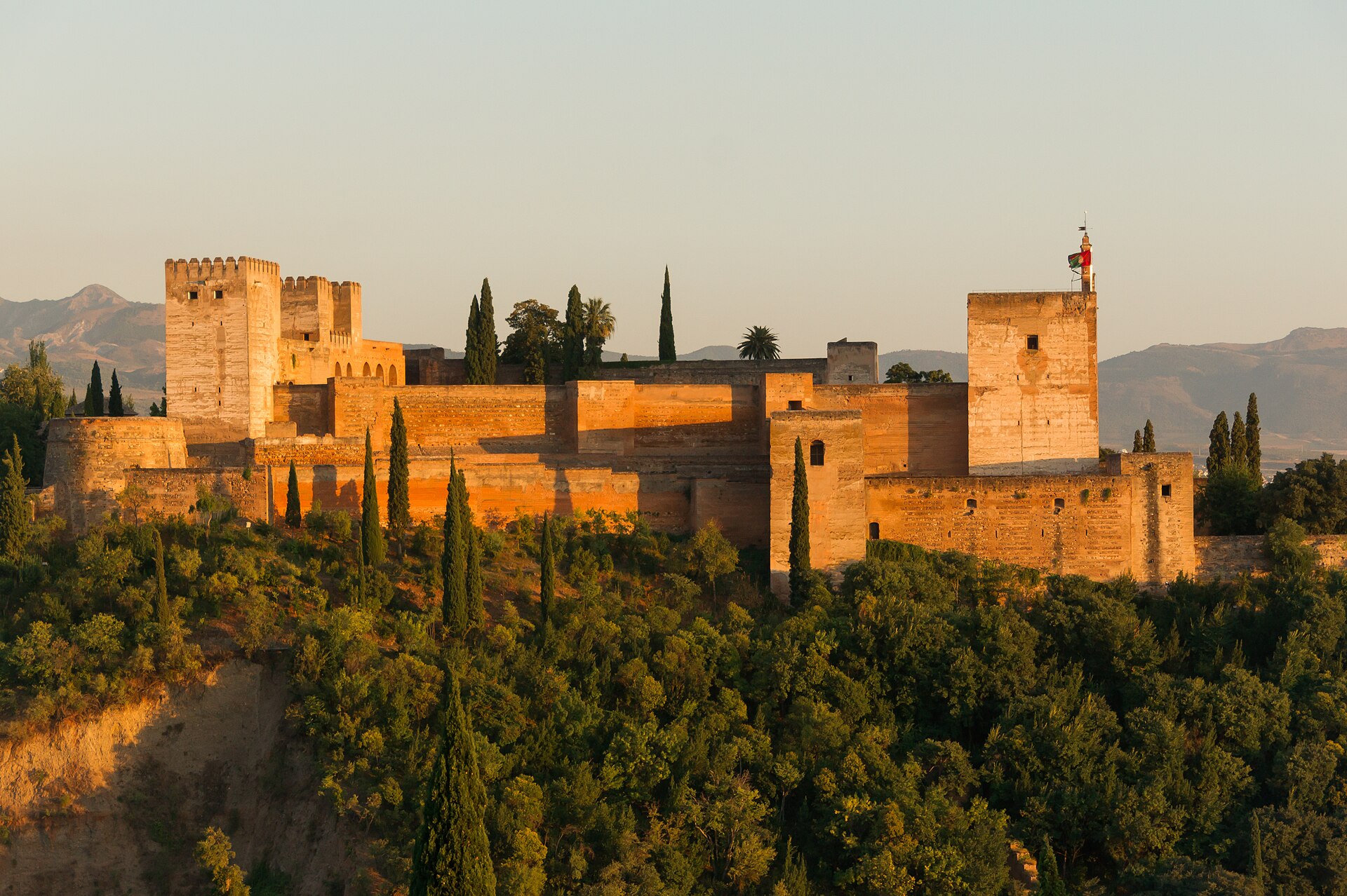 The Alcazaba, the fortress at the western tip of the Alhambra