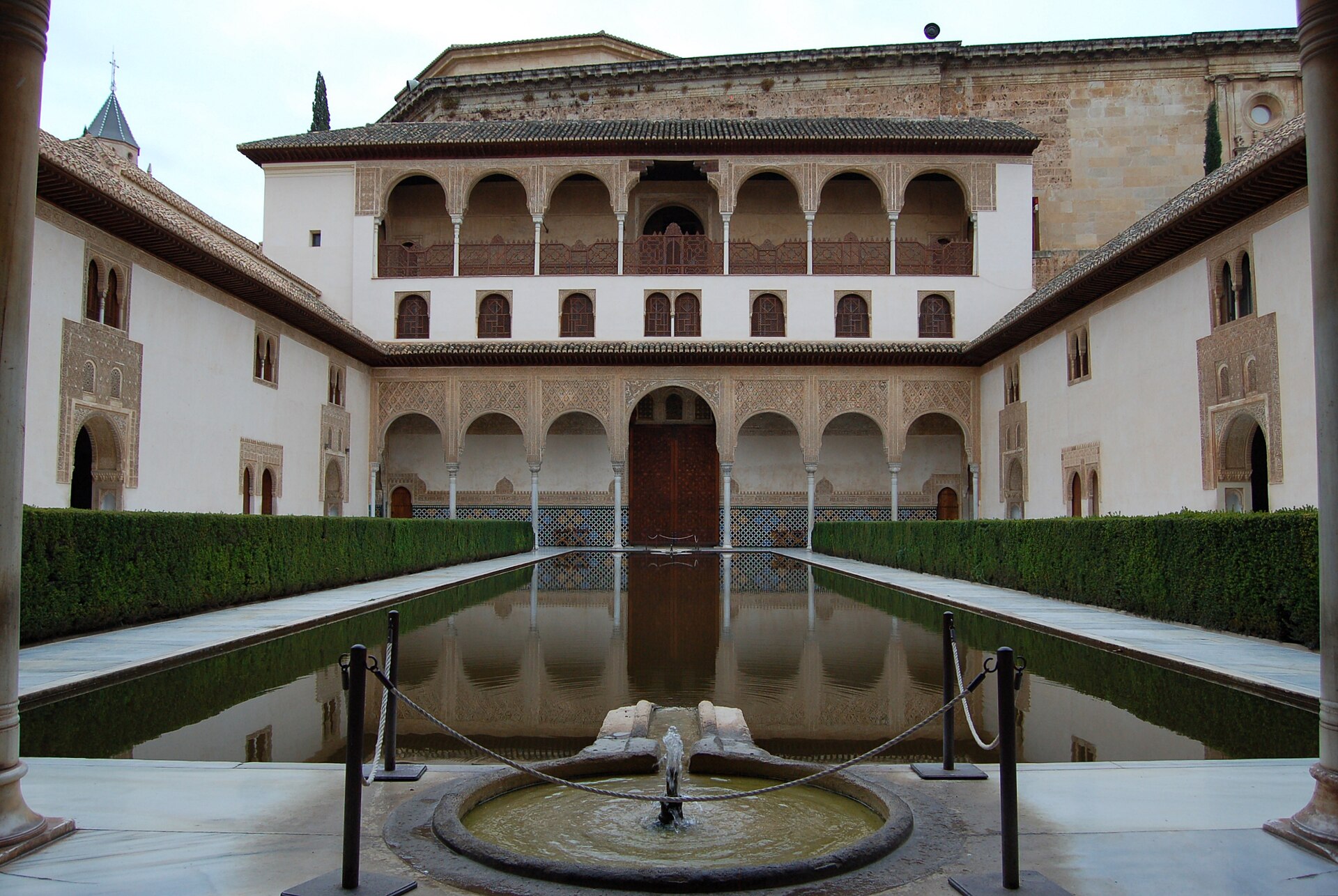 The myrtle-lined pool of the Nasrid palace