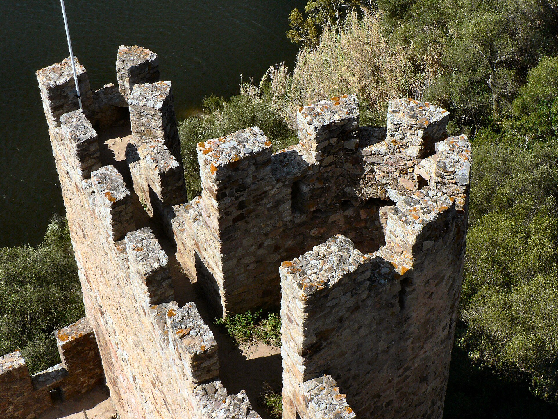 The rocky island has been fortified since ancient times.