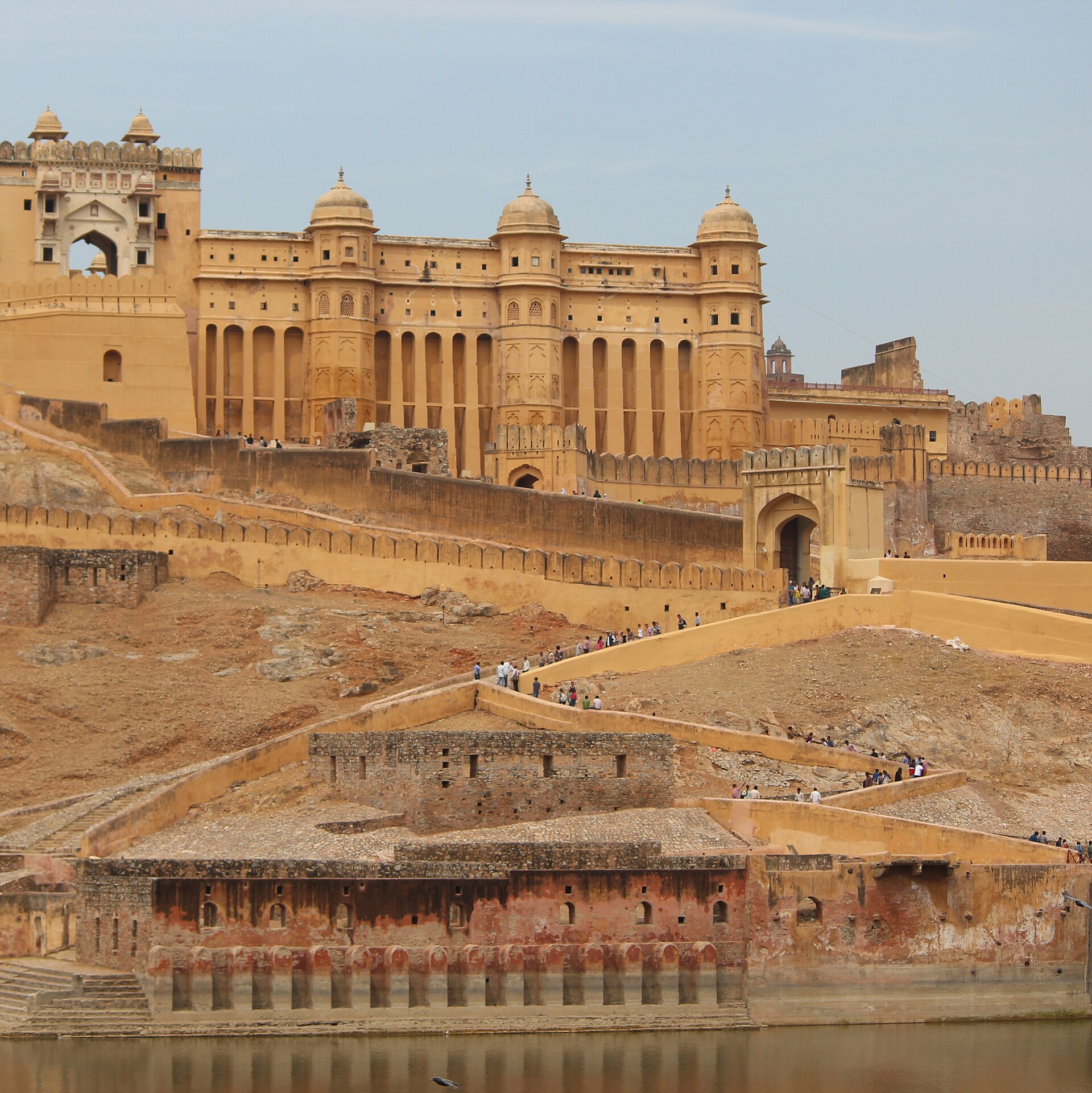 The fort of Amer above its lake and gardens