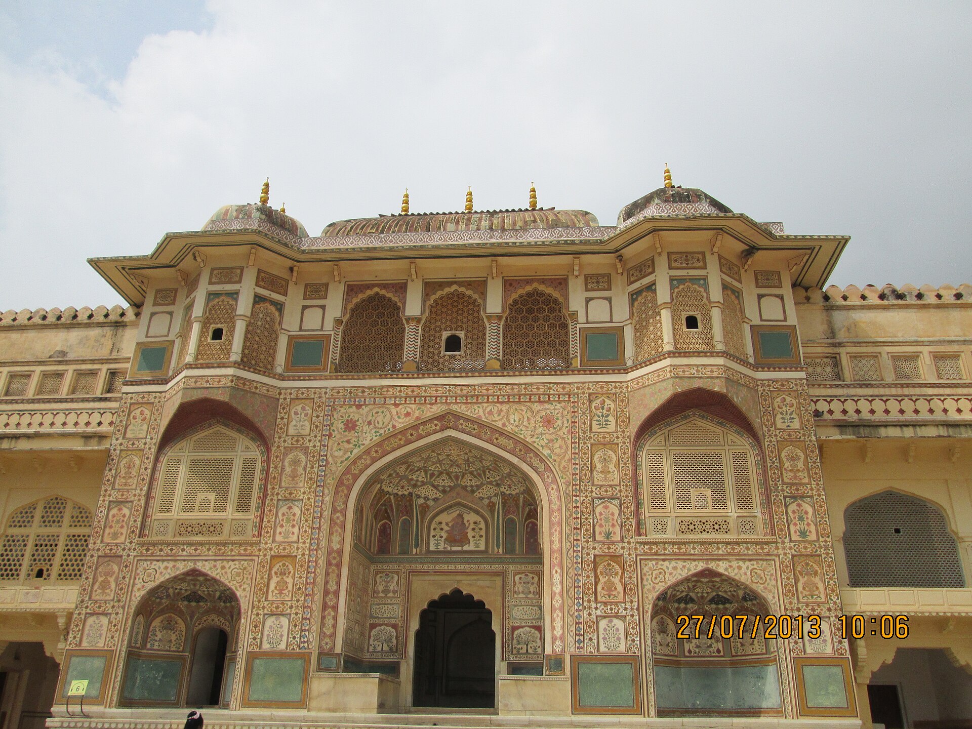 An inner court of the fort, layered over generations of building