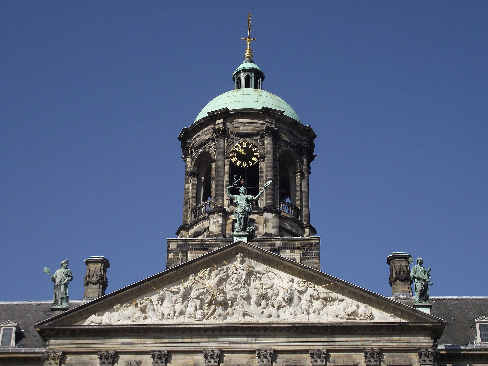 The Royal Palace of Amsterdam by day