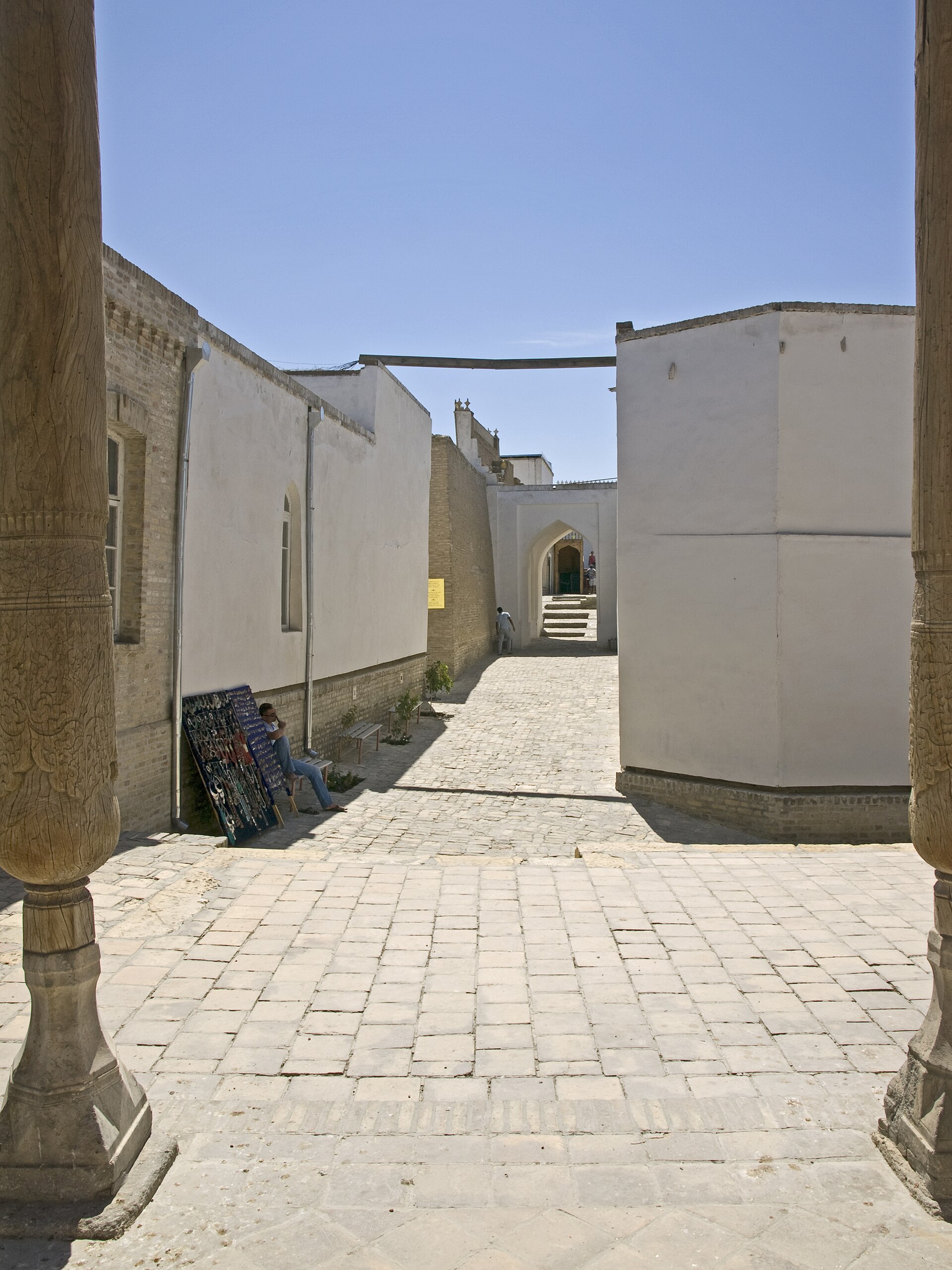 A lane winding between the structures inside the Ark