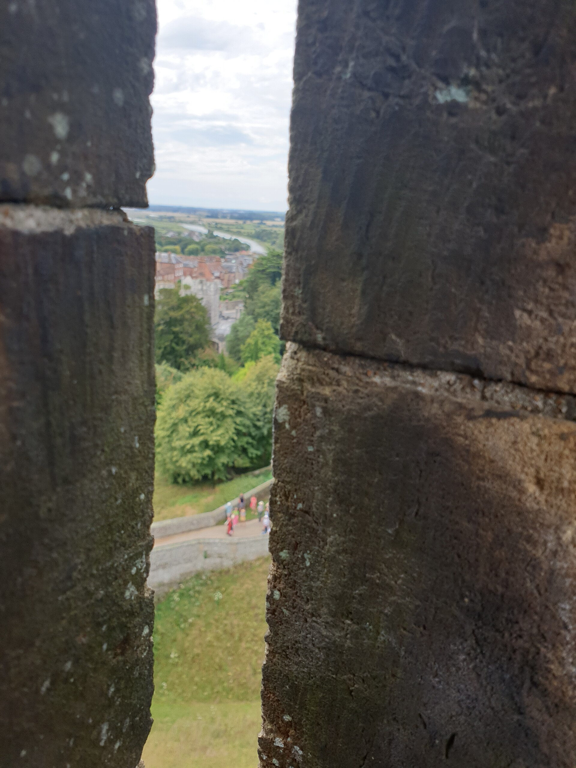 Arundel Castle rising above the Sussex town, seat of the Dukes of Norfolk for centuries