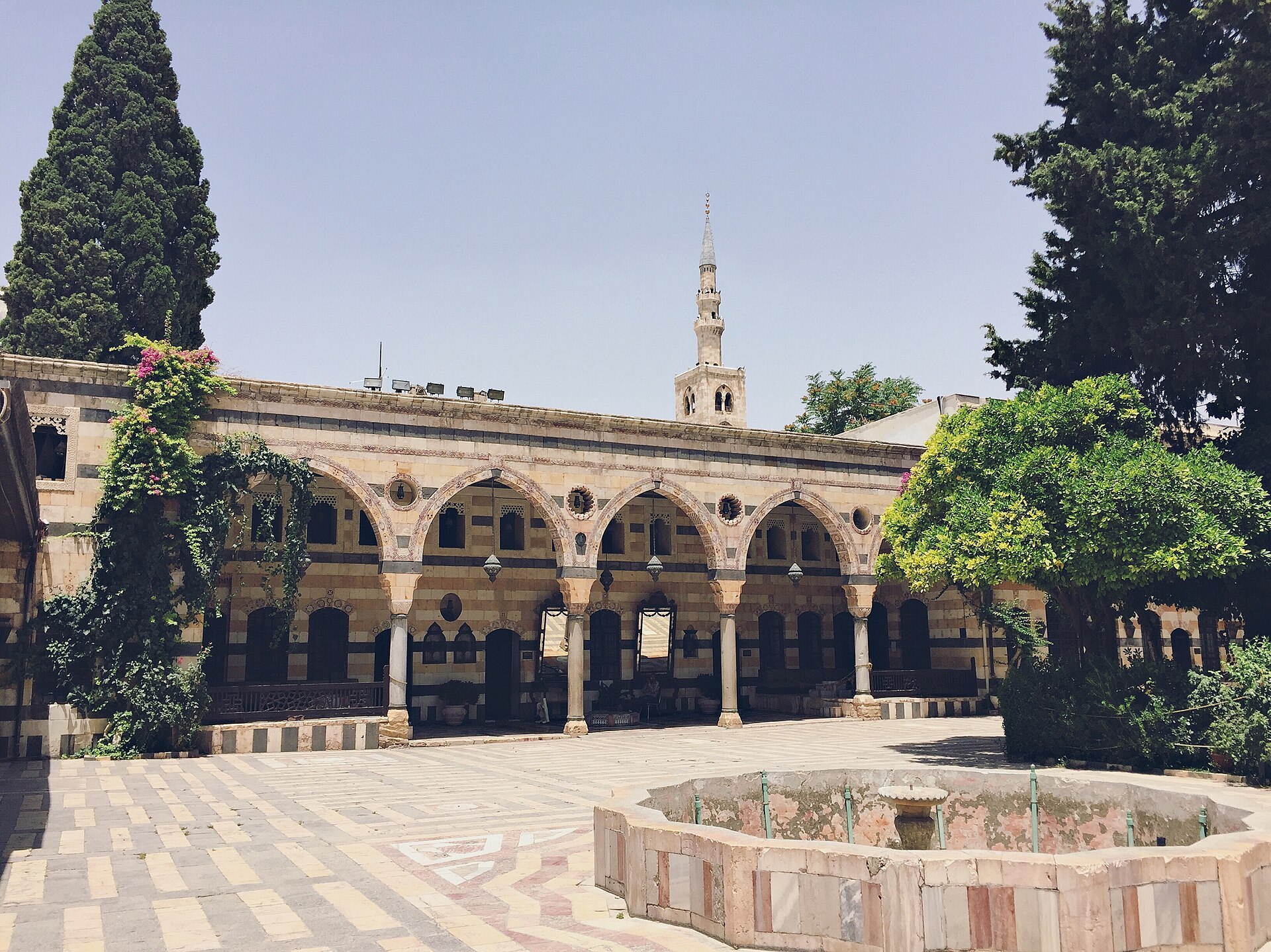 The palace beside the great Umayyad Mosque of Damascus