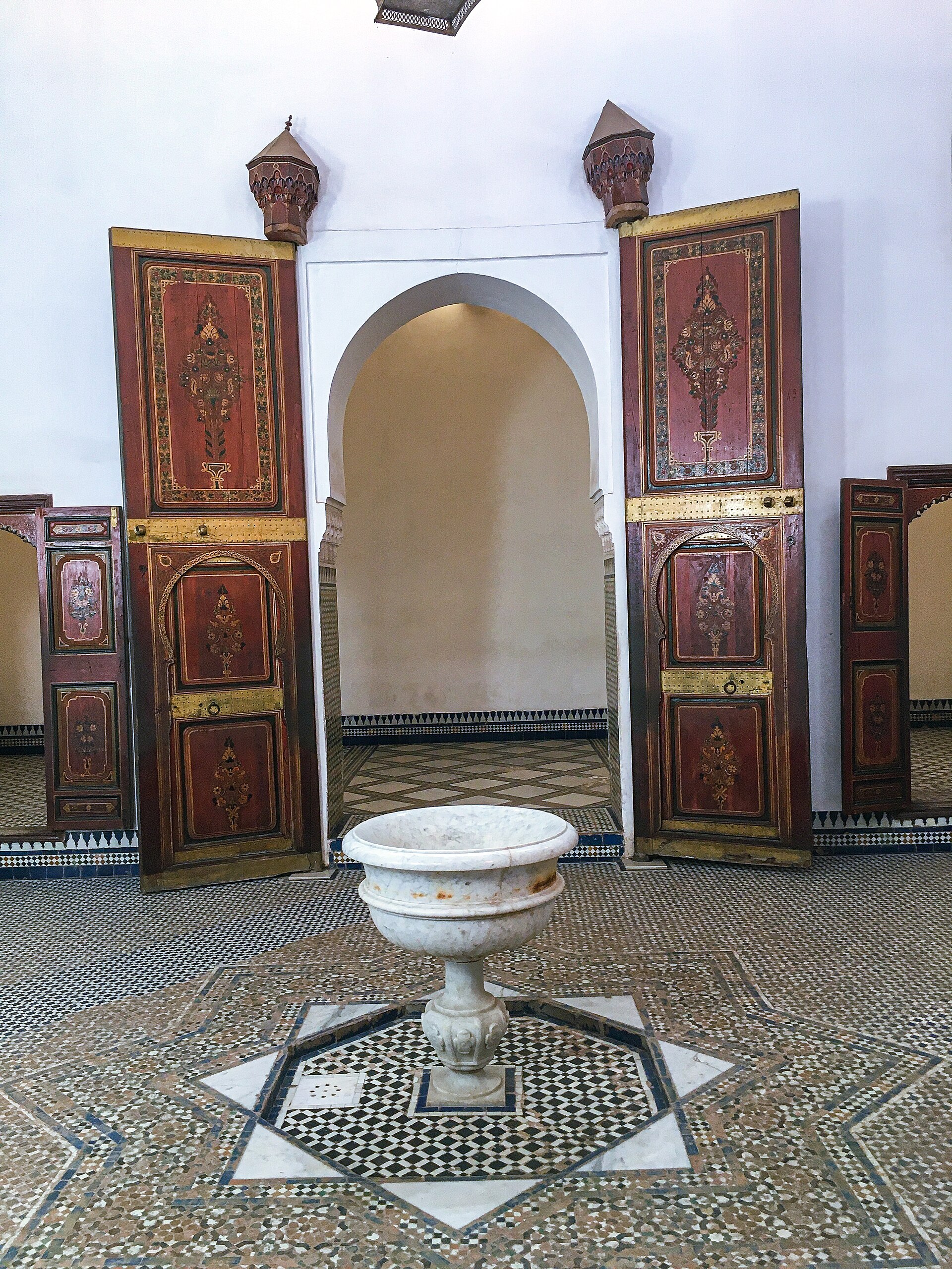 The Bahia Palace in the medina of Marrakesh, a masterpiece of Moroccan art