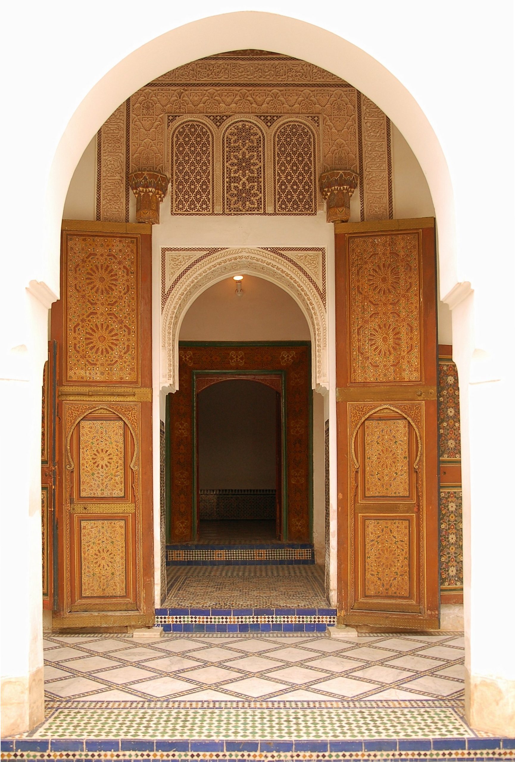 A view within the Bahia Palace complex