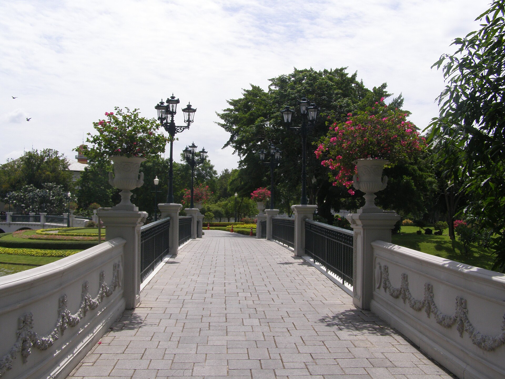 The royal gardens of Bang Pa-In on the Chao Phraya plain
