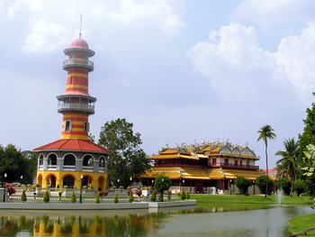 A pavilion of the Bang Pa-In royal park