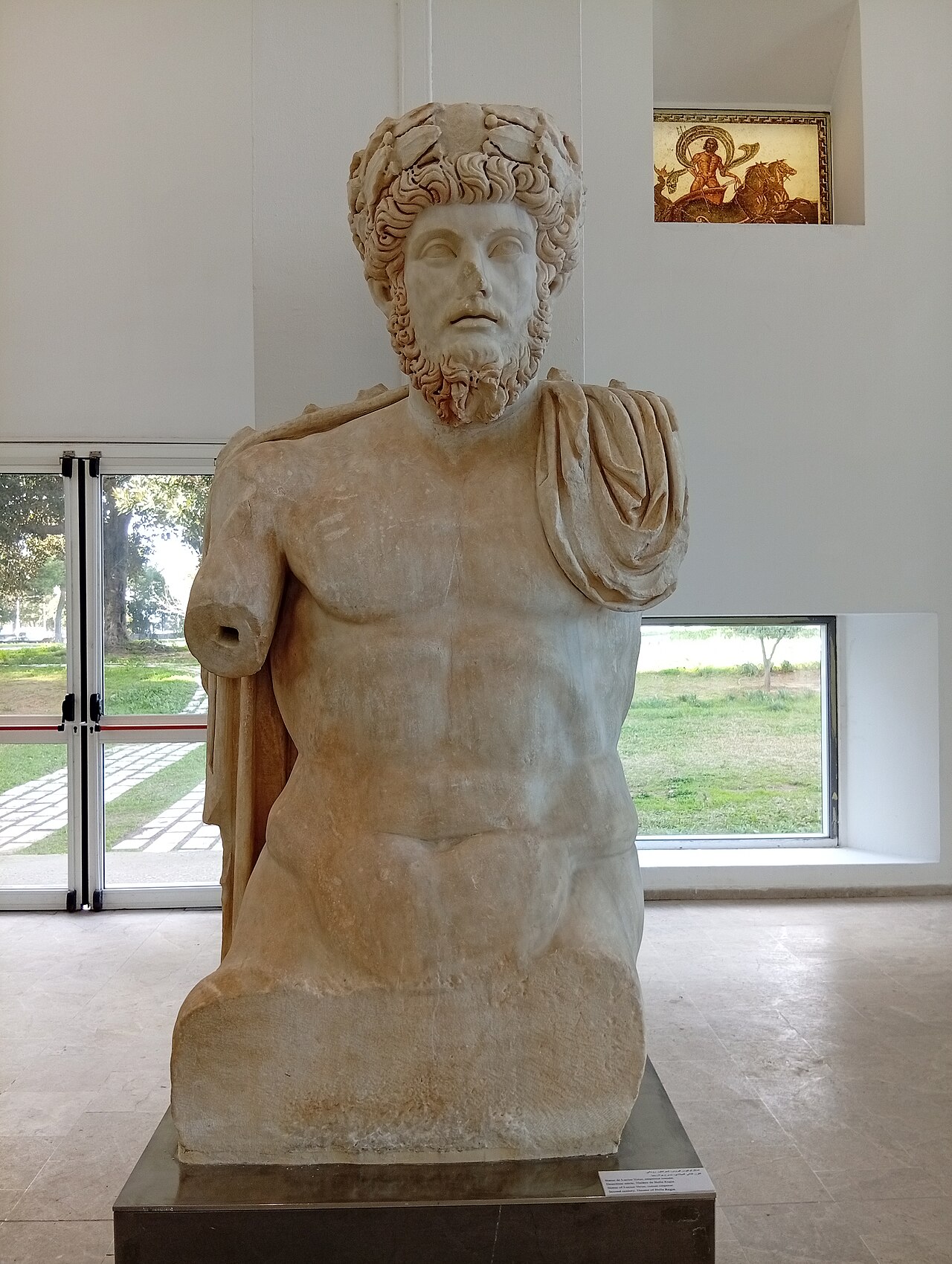 A gallery of ancient treasures in the museum.