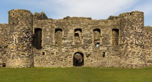 One of Beaumaris's great gatehouses, part of a flawlessly symmetrical design