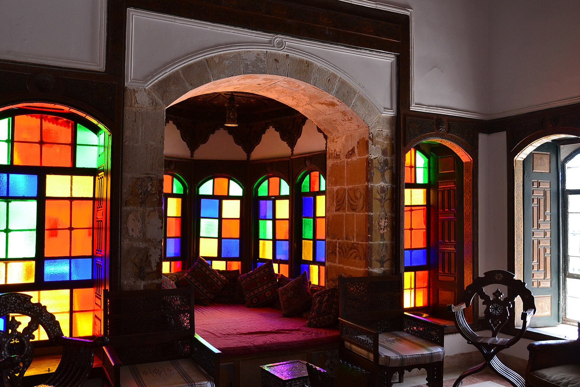 A richly decorated apartment of the palace