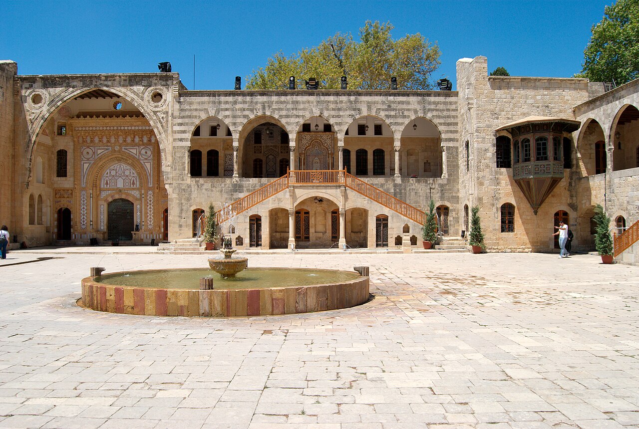 A courtyard of Beiteddine Palace.