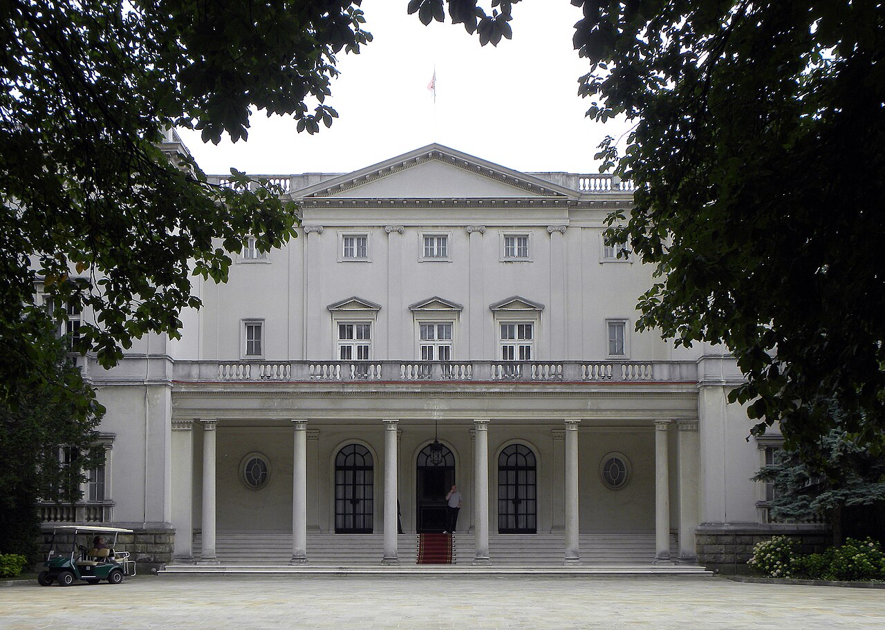 The White Palace on the hill of Dedinje.
