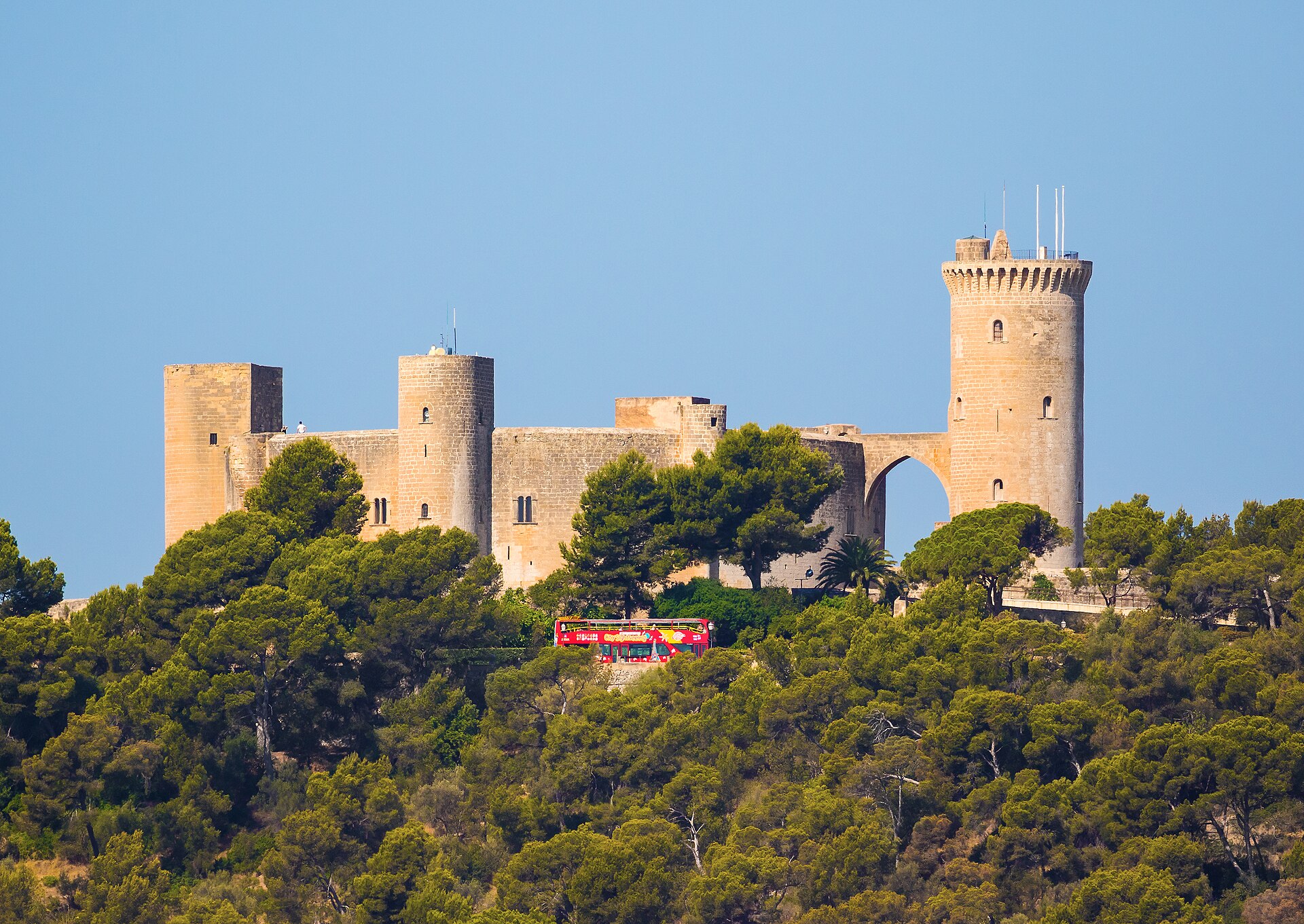 From its walls, Bellver commands a sweeping view over Palma and its bay.