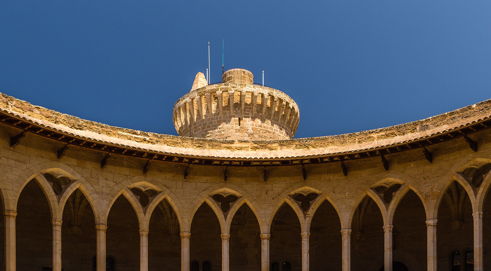 A walk up through the pine woods brings you to this unique round castle.