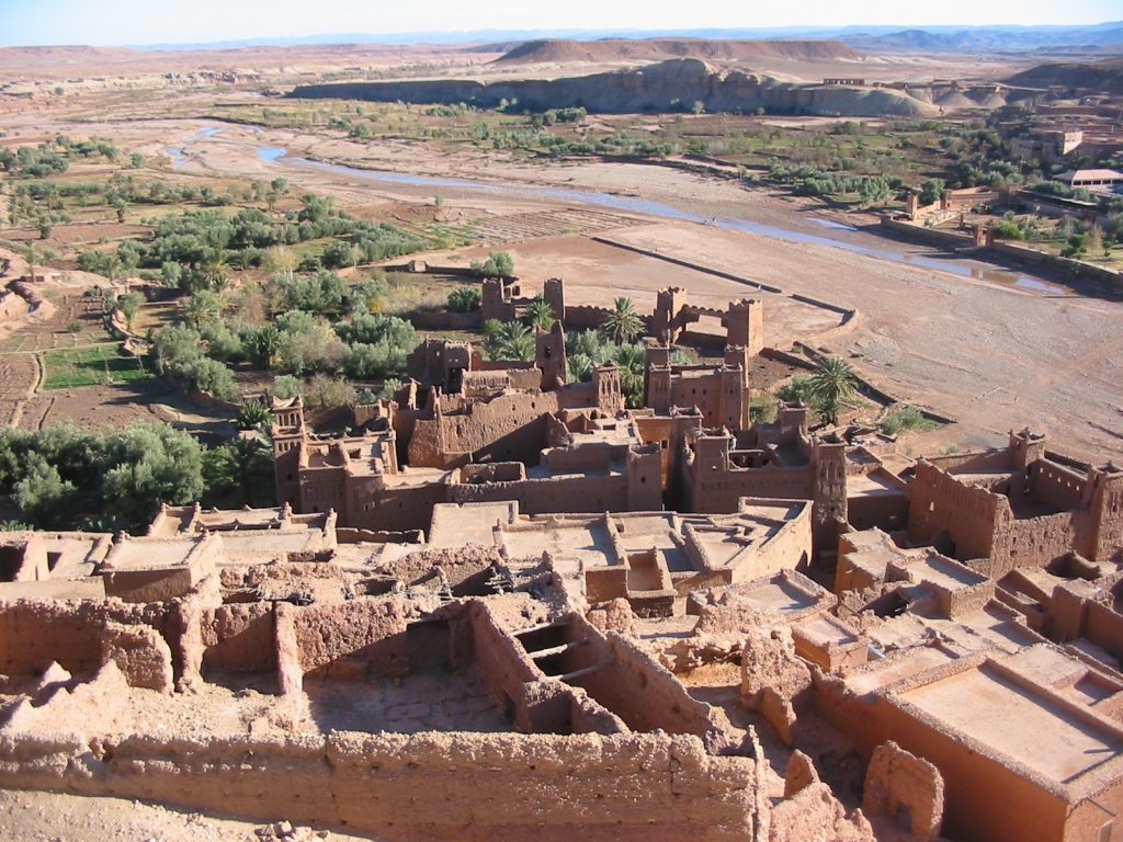 Aït Benhaddou, the earthen fortified village on the edge of the Sahara