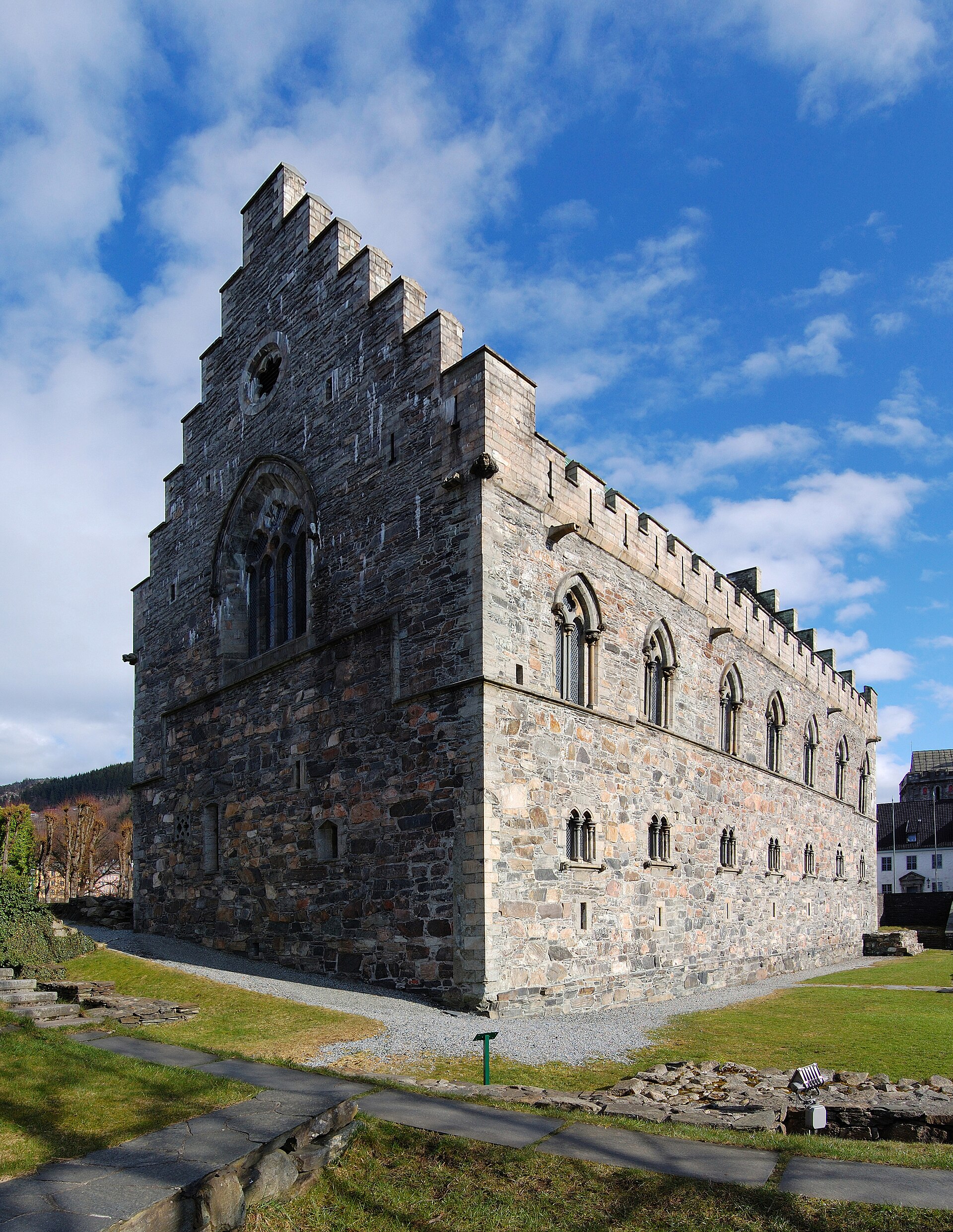 Håkonshallen was built in the 13th century as the royal ceremonial hall of King Håkon Håkonsson.