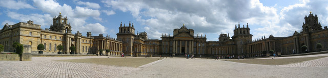 The front facade of Blenheim Palace