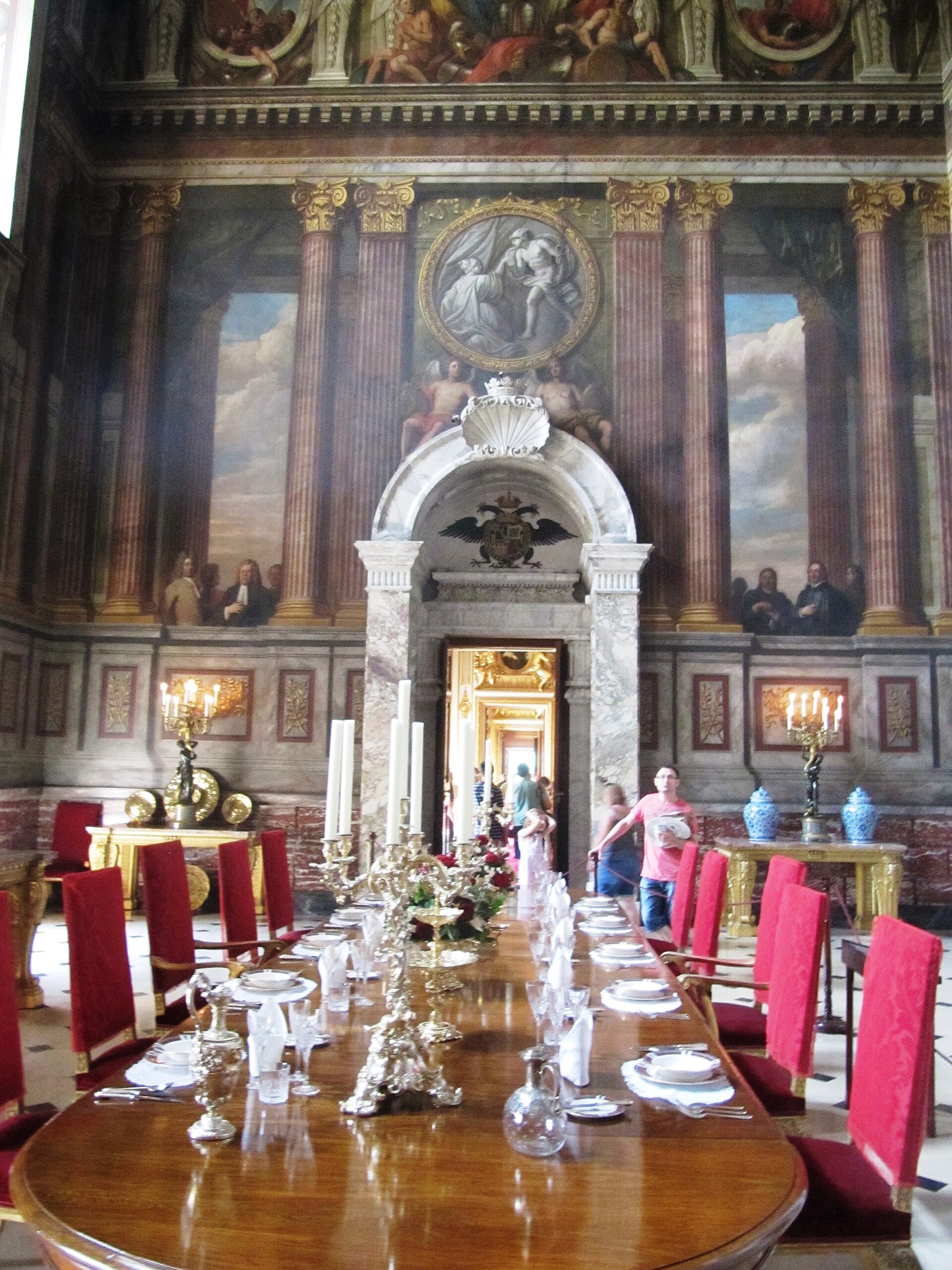 An interior of Blenheim Palace
