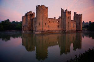 Bodiam's compact, symmetrical design makes it one of the most photogenic ruins in the country